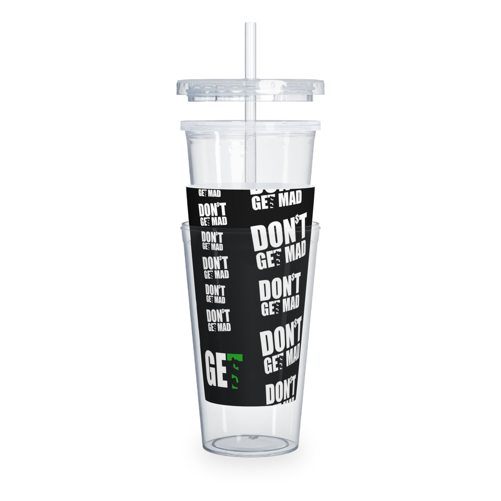 GET$ Plastic Tumbler with Straw