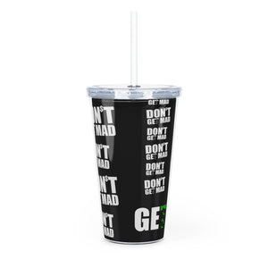 GET$ Plastic Tumbler with Straw