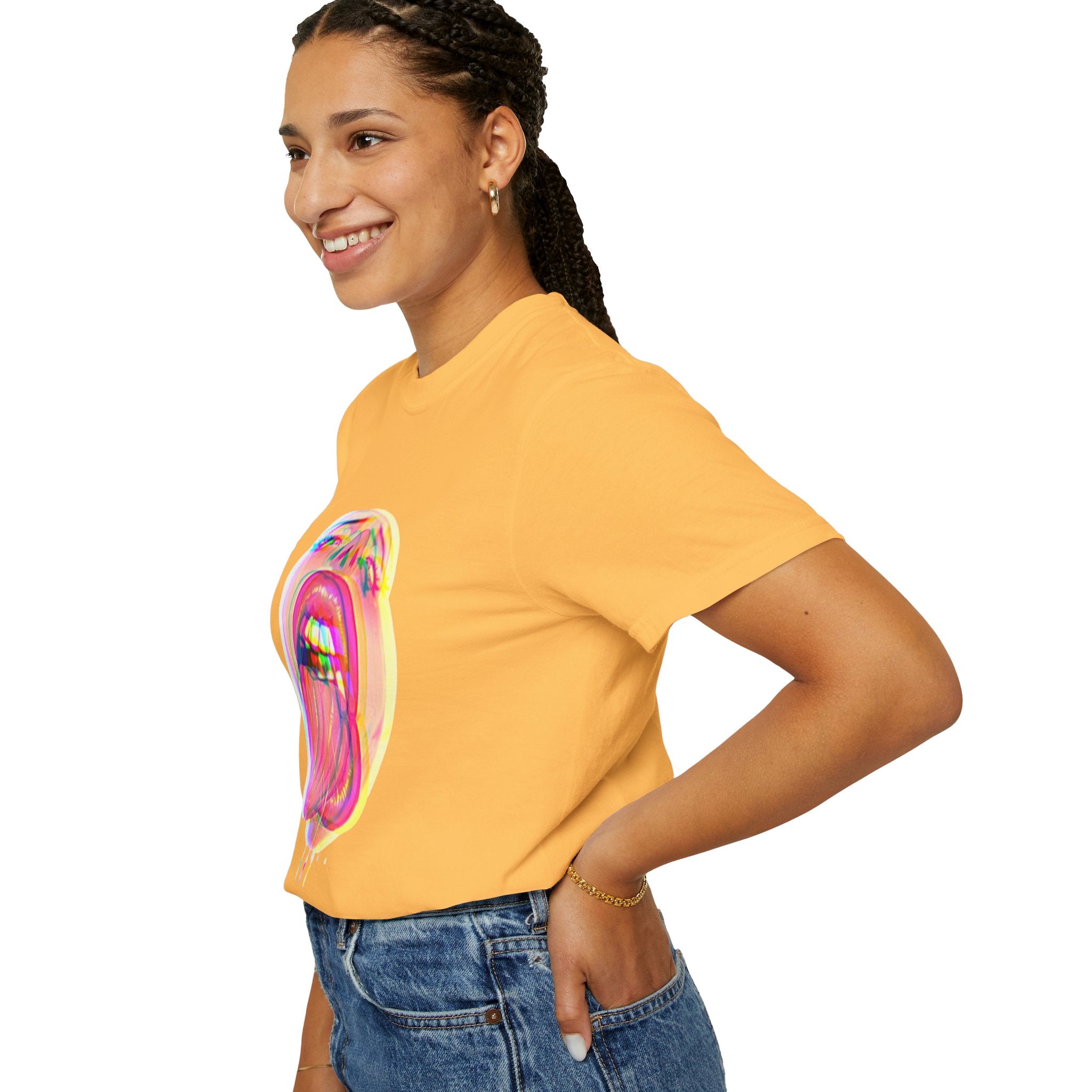 Open Wide Garment-Dyed T-shirt