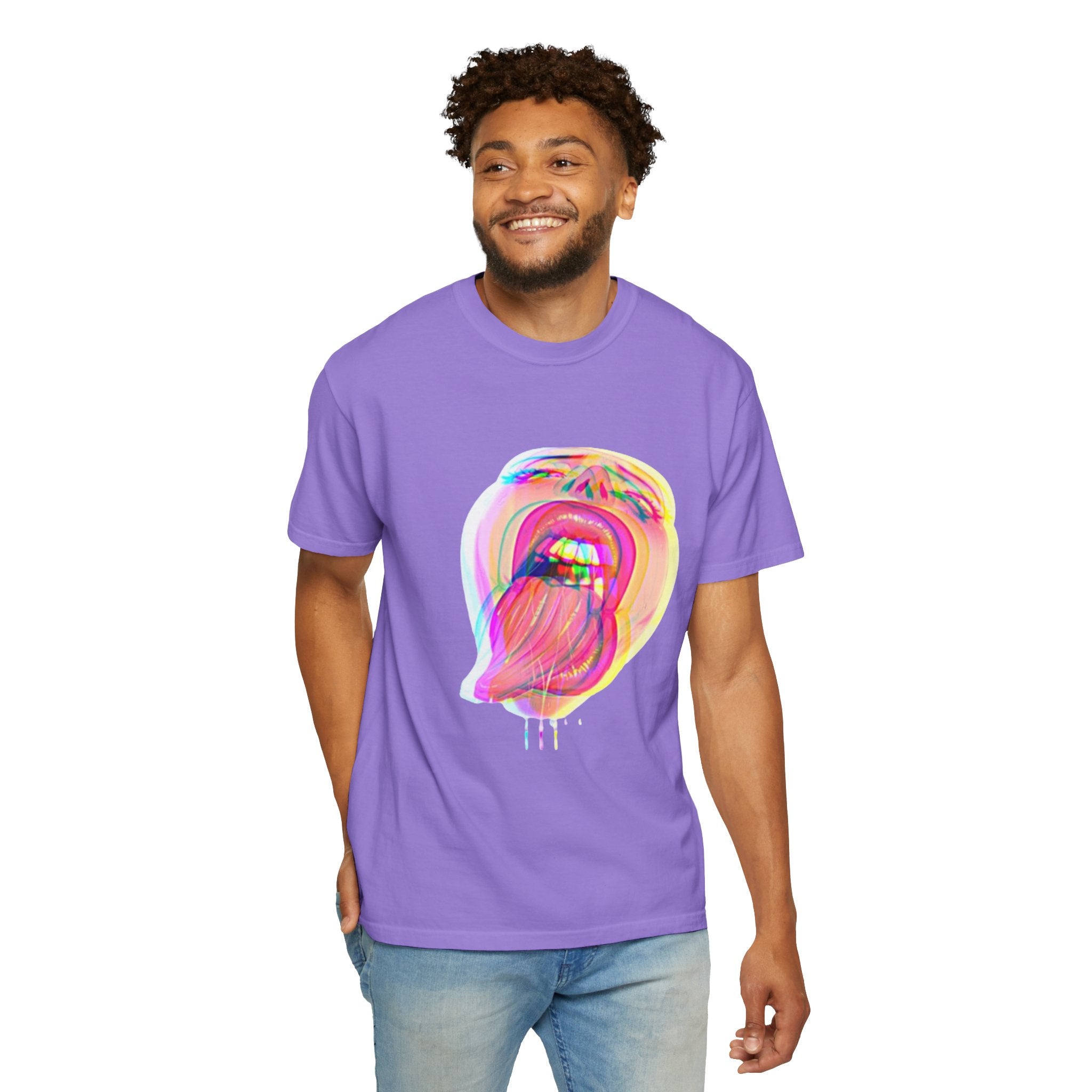 Open Wide Garment-Dyed T-shirt