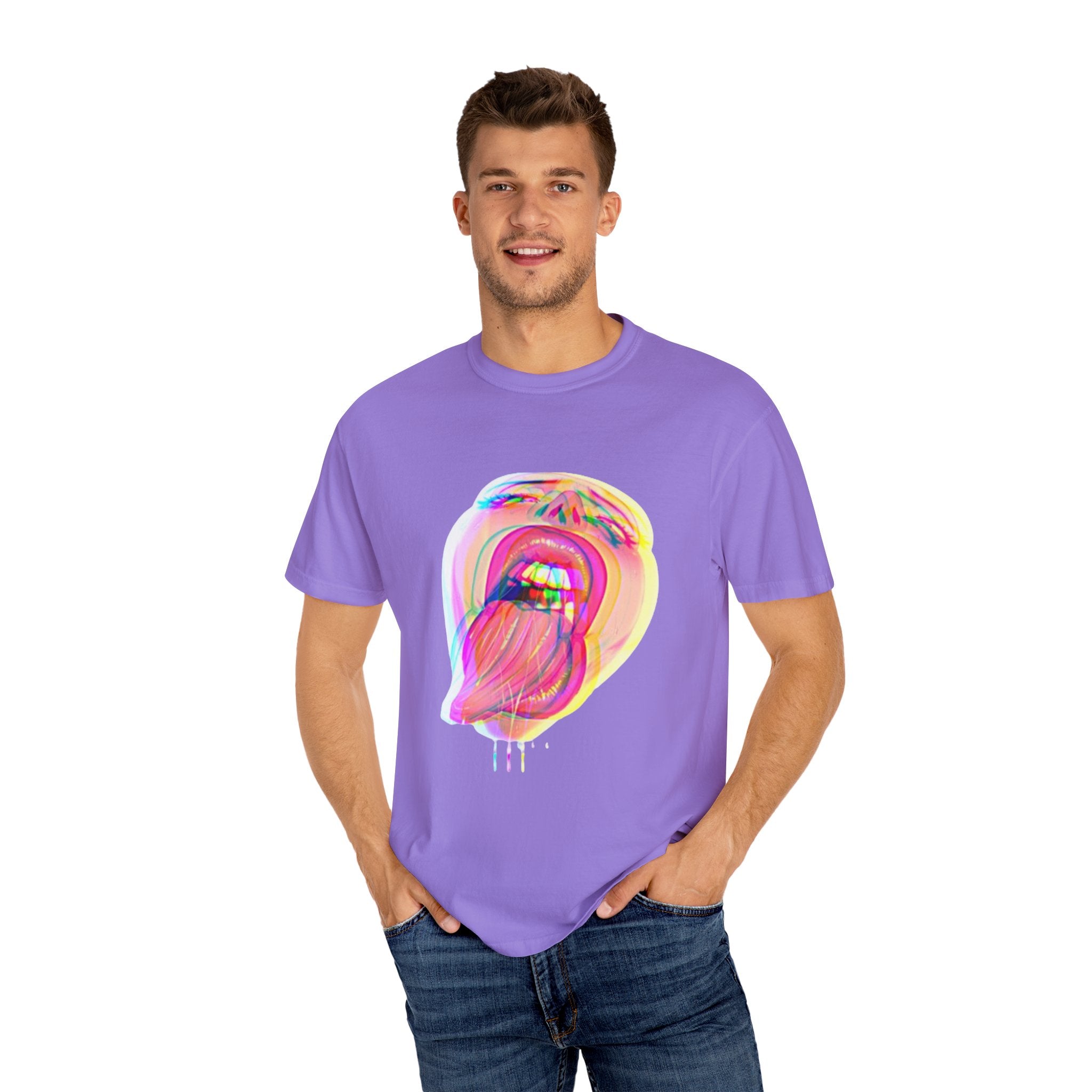 Open Wide Garment-Dyed T-shirt