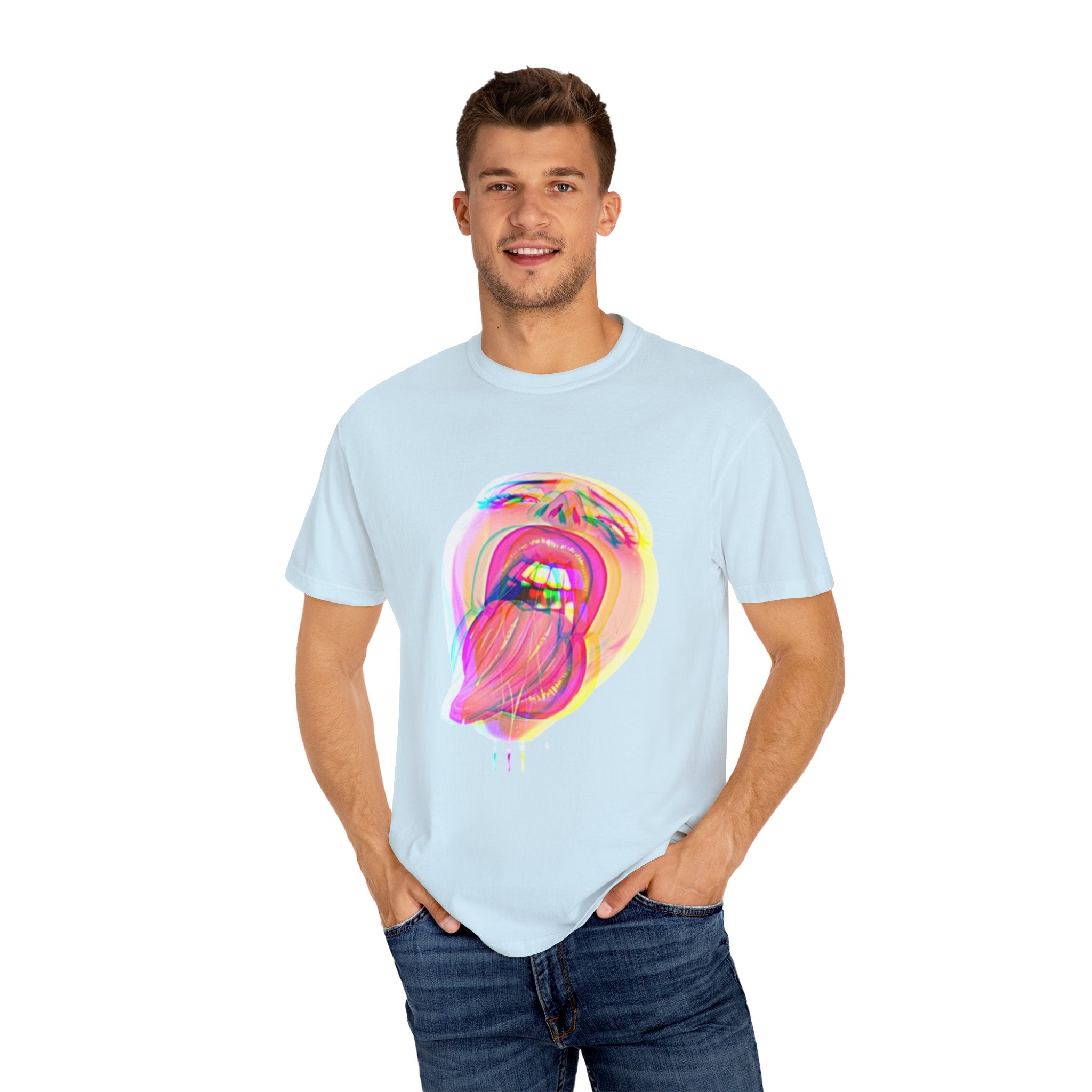 Open Wide Garment-Dyed T-shirt