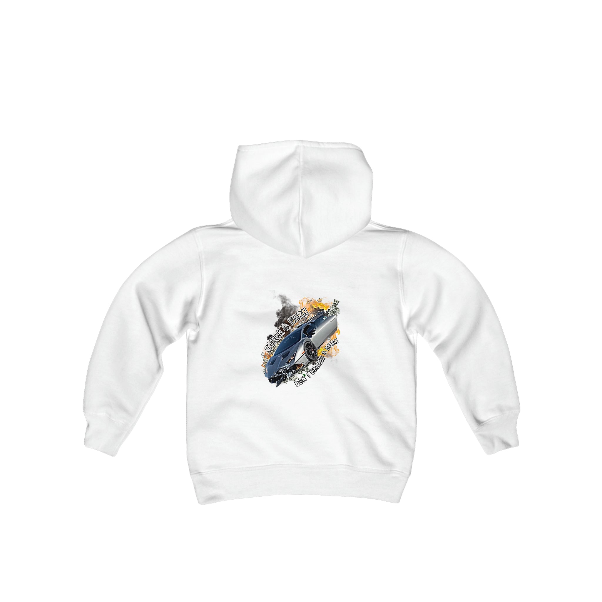 Crash and Burn Youth Fleece Hoodie