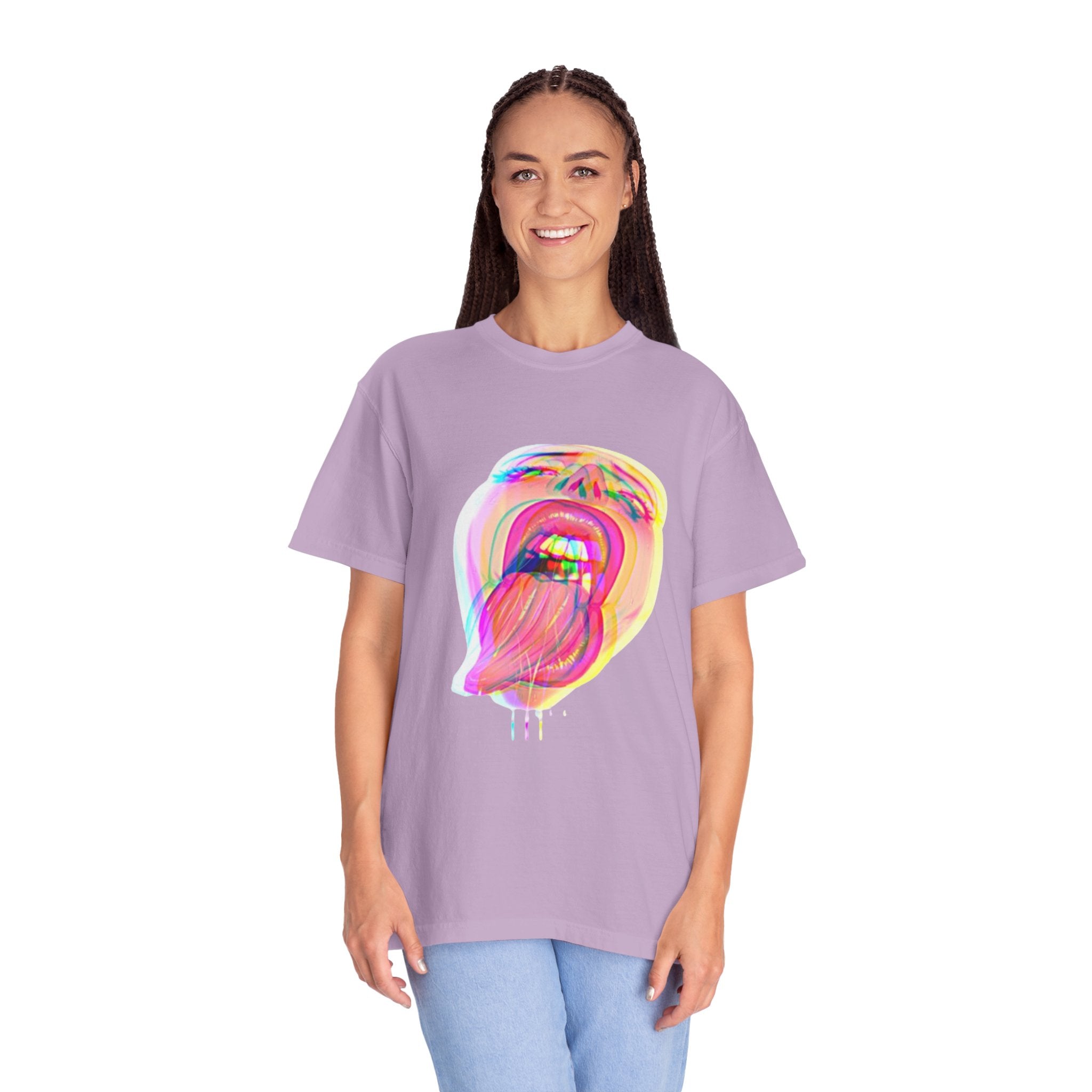 Open Wide Garment-Dyed T-shirt